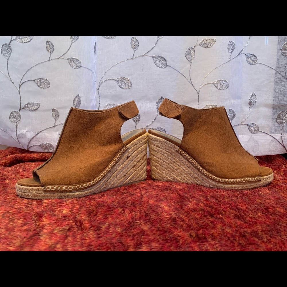 Brash suede espadrilles wedges